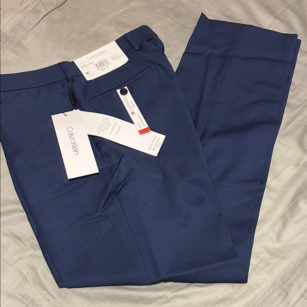 NWT! Calvin Klein Men's Blue Suit Pants